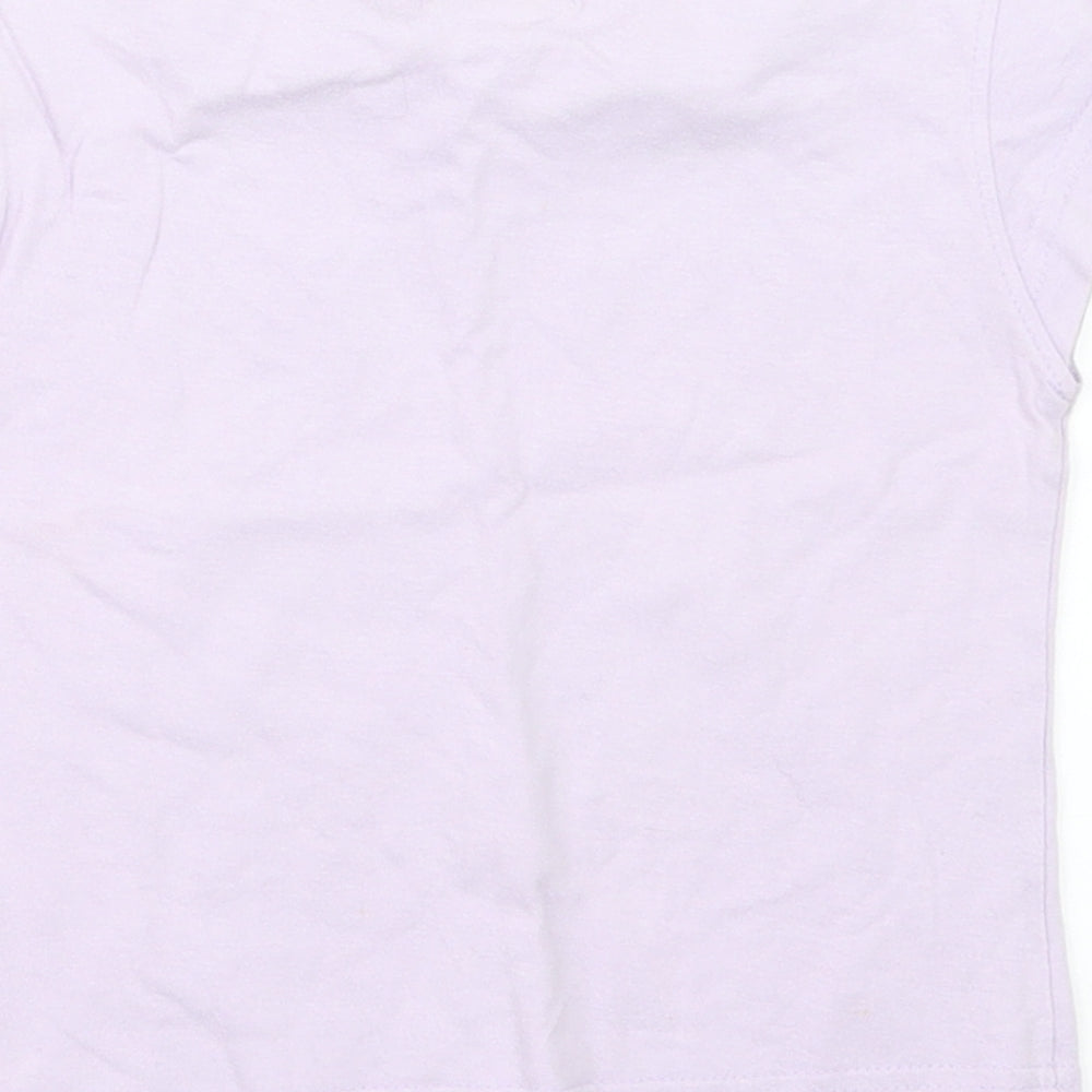 NAF NAF Girls Purple   Basic T-Shirt Size 3-4 Years