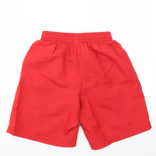 Kariban Mens Red   Sweat Shorts Size S - stretch waistband