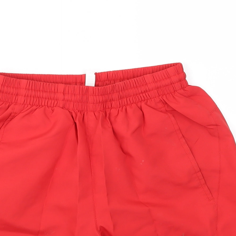 Kariban Mens Red   Sweat Shorts Size S - stretch waistband