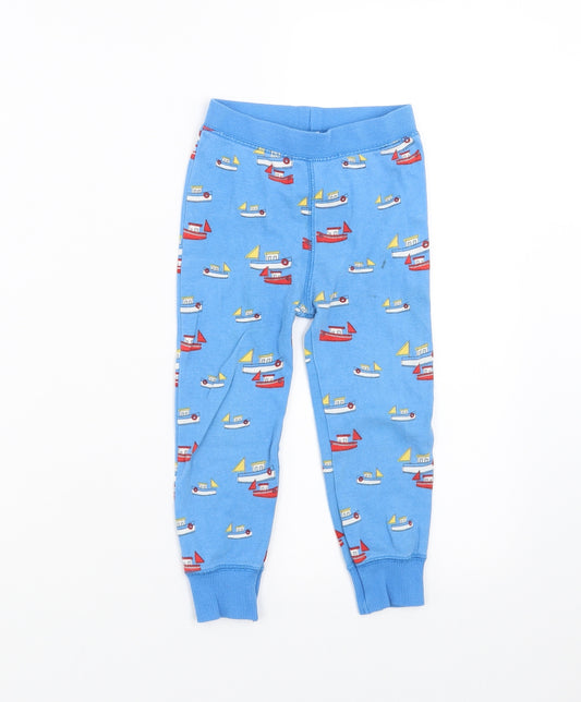 NEXT Boys Blue Solid   Pyjama Pants Size 2-3 Years  - boat print