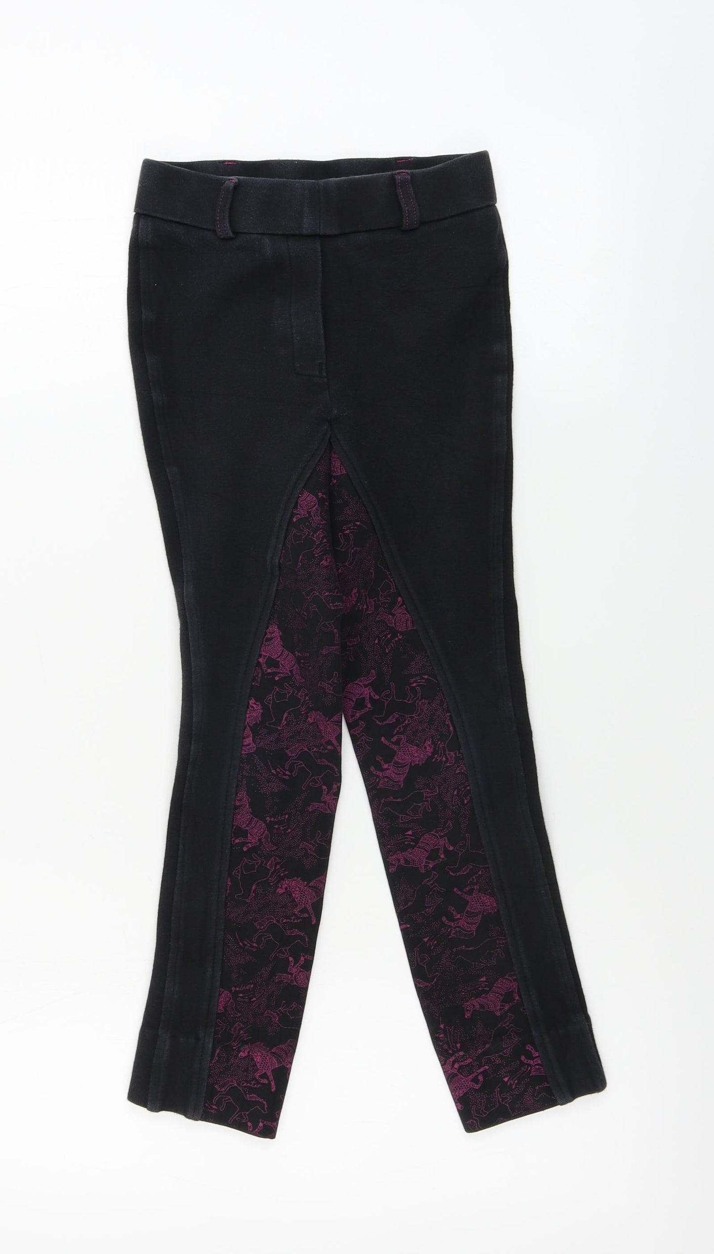 Harry Hall Girls Black   Jegging Trousers Size 6 Years