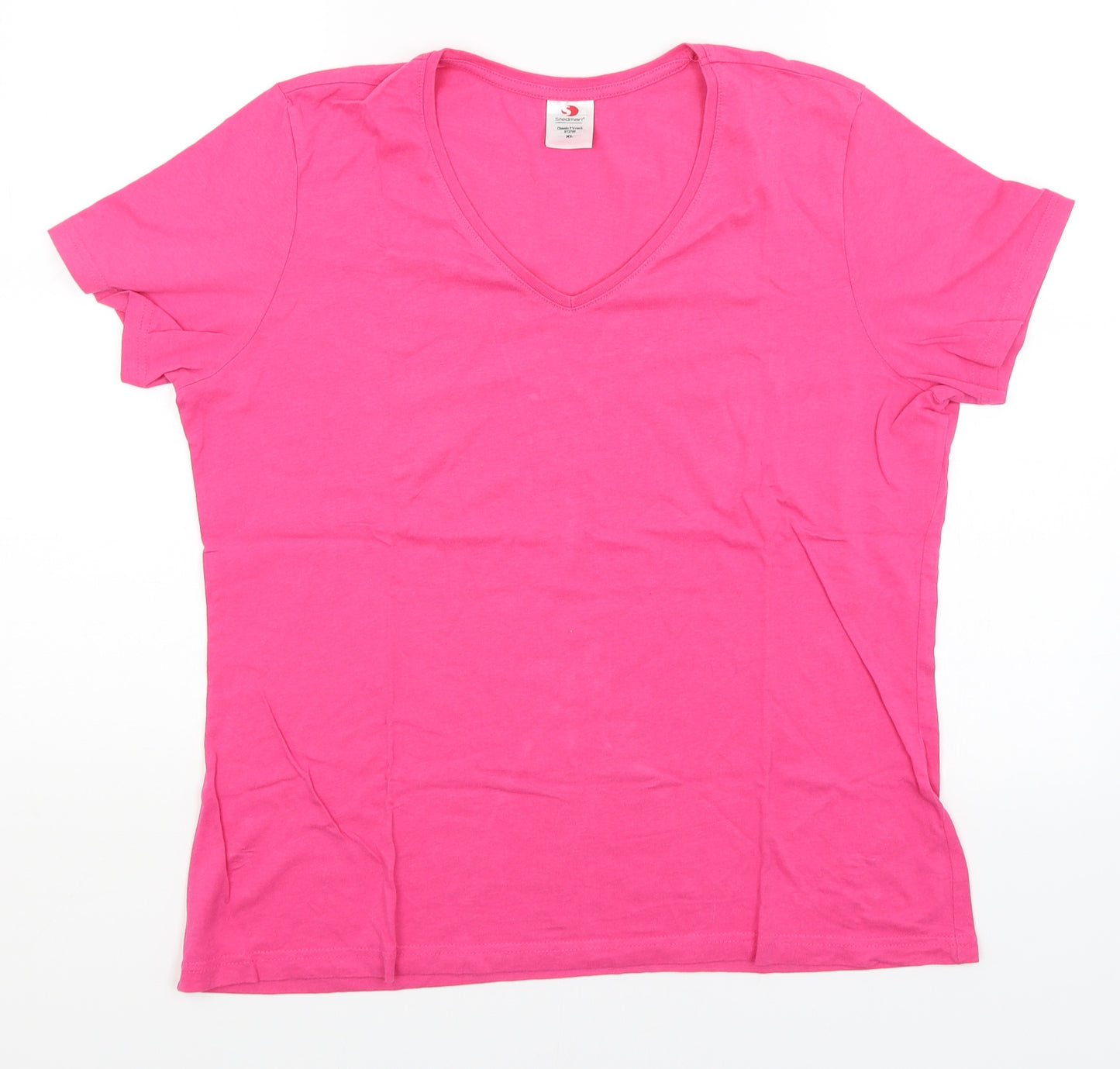 Stedman Womens Pink   Basic T-Shirt Size XL