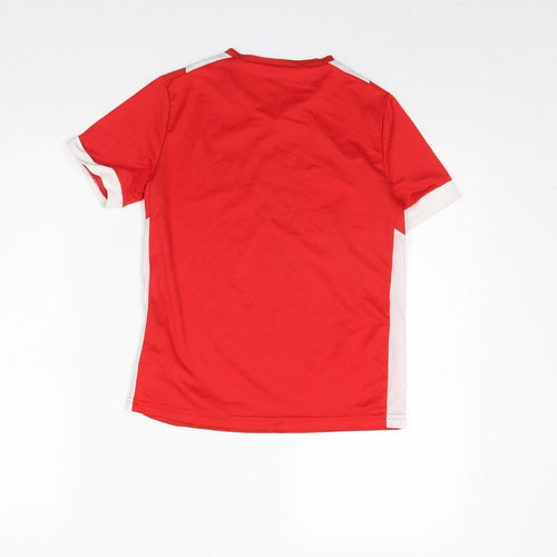 Kipsta Boys Red   Basic T-Shirt Size 10 Years