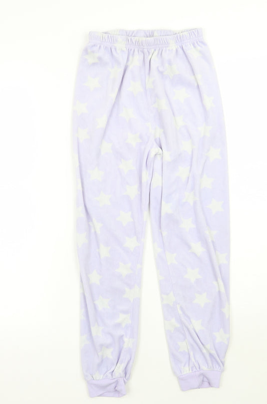 Primark Girls Purple Geometric   Pyjama Pants Size 9-10 Years