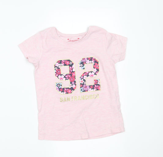 Primark Girls Pink    Pyjama Top Size 6-7 Years