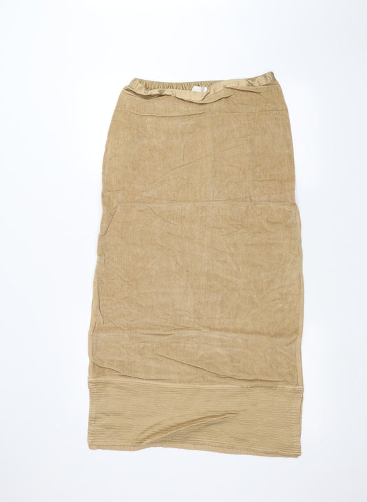 sarah Womens Brown   A-Line Skirt Size S