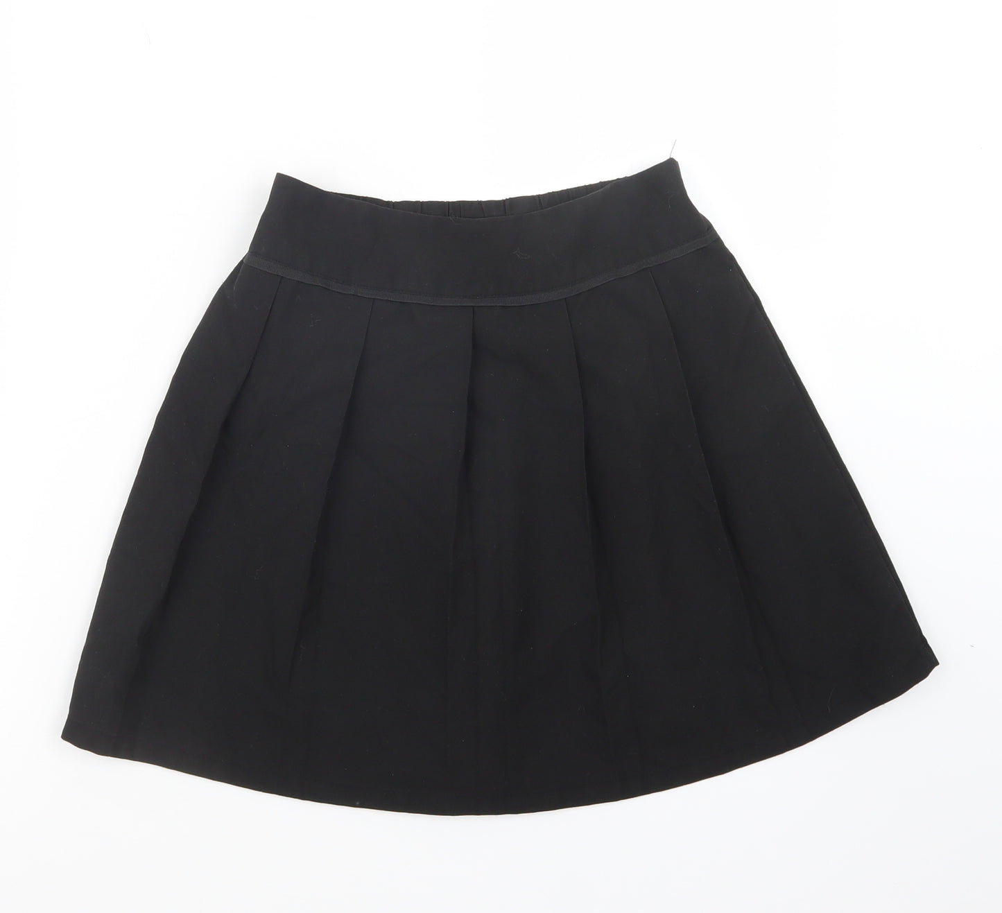 TU Girls Black   Pleated Skirt Size 9 Years