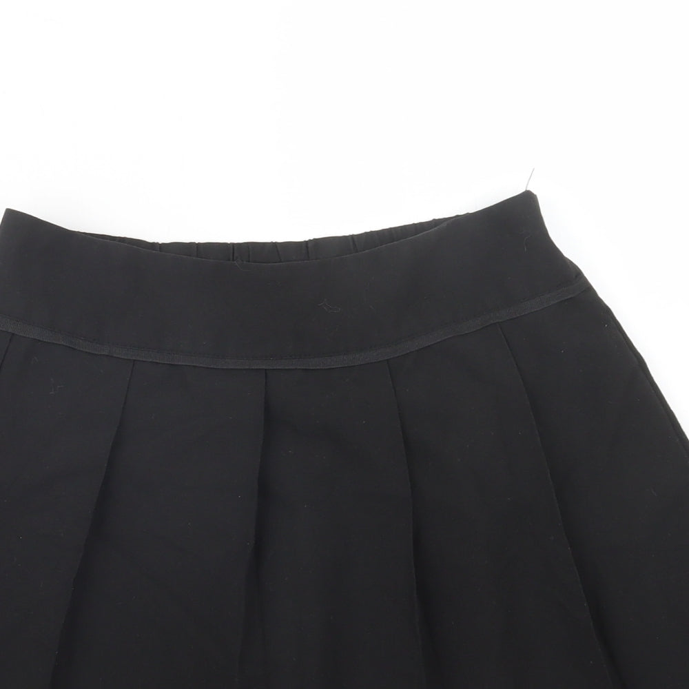 TU Girls Black   Pleated Skirt Size 9 Years