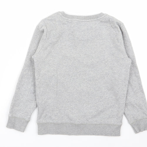 asda# Girls Grey   Pullover Jumper Size 6-7 Years
