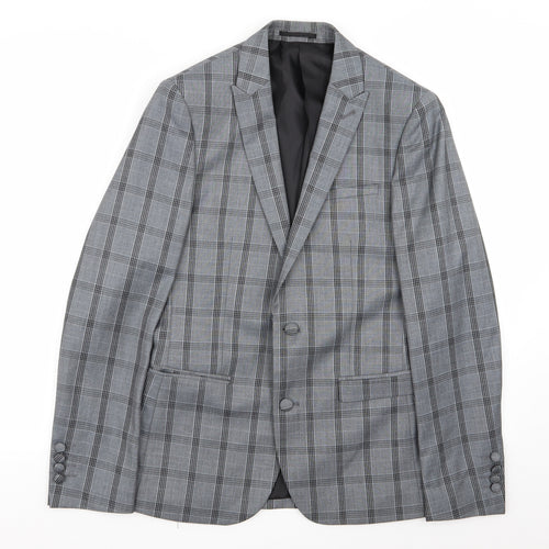 Harry Brown Mens Multicoloured Check  Jacket Blazer Size 36