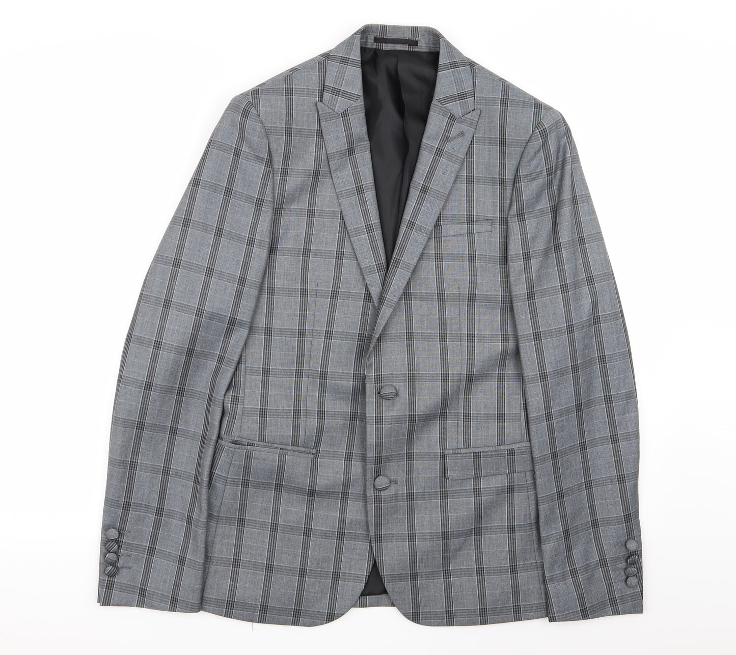 Harry Brown Mens Multicoloured Check  Jacket Blazer Size 36