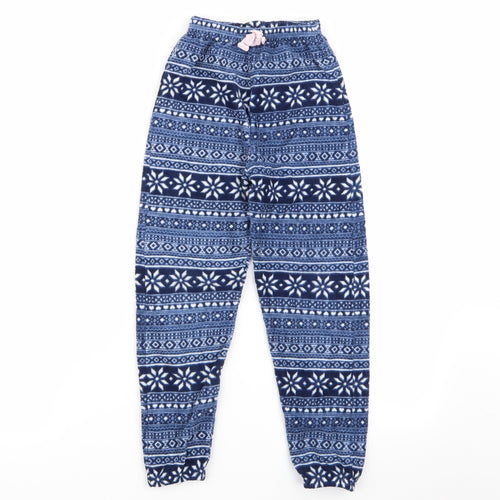 TU Girls Blue Geometric  Cami Pyjama Pants Size 7-8 Years