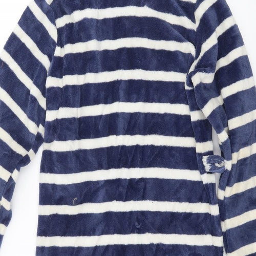 John Lewis Boys Blue Striped   Robe Size 11 Years