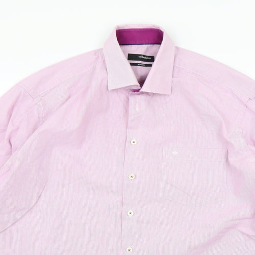 Seidensticker Mens Pink    Button-Up Size 16