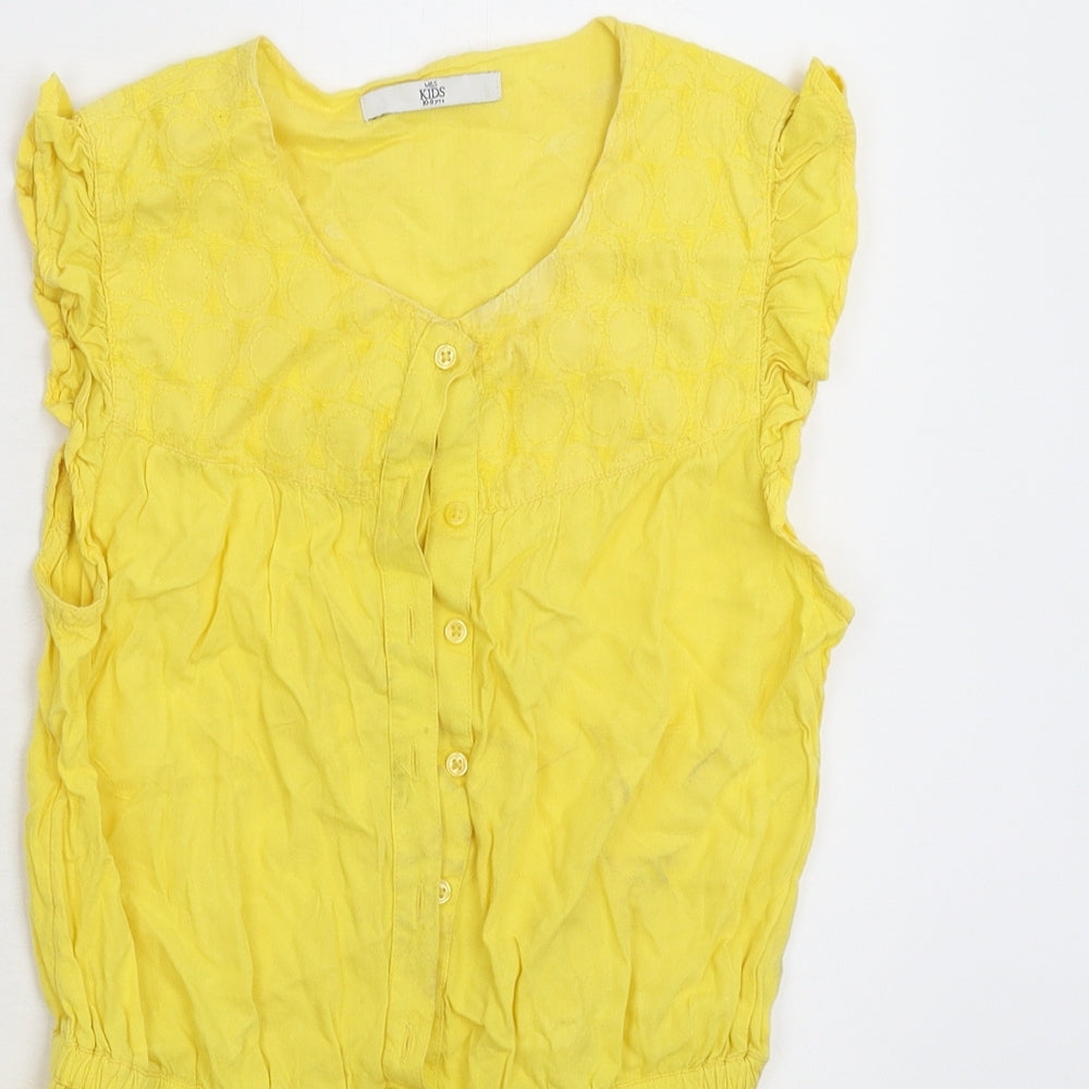 Marks and Spencer Girls Yellow   Jumpsuit One-Piece Size 10-11 Years