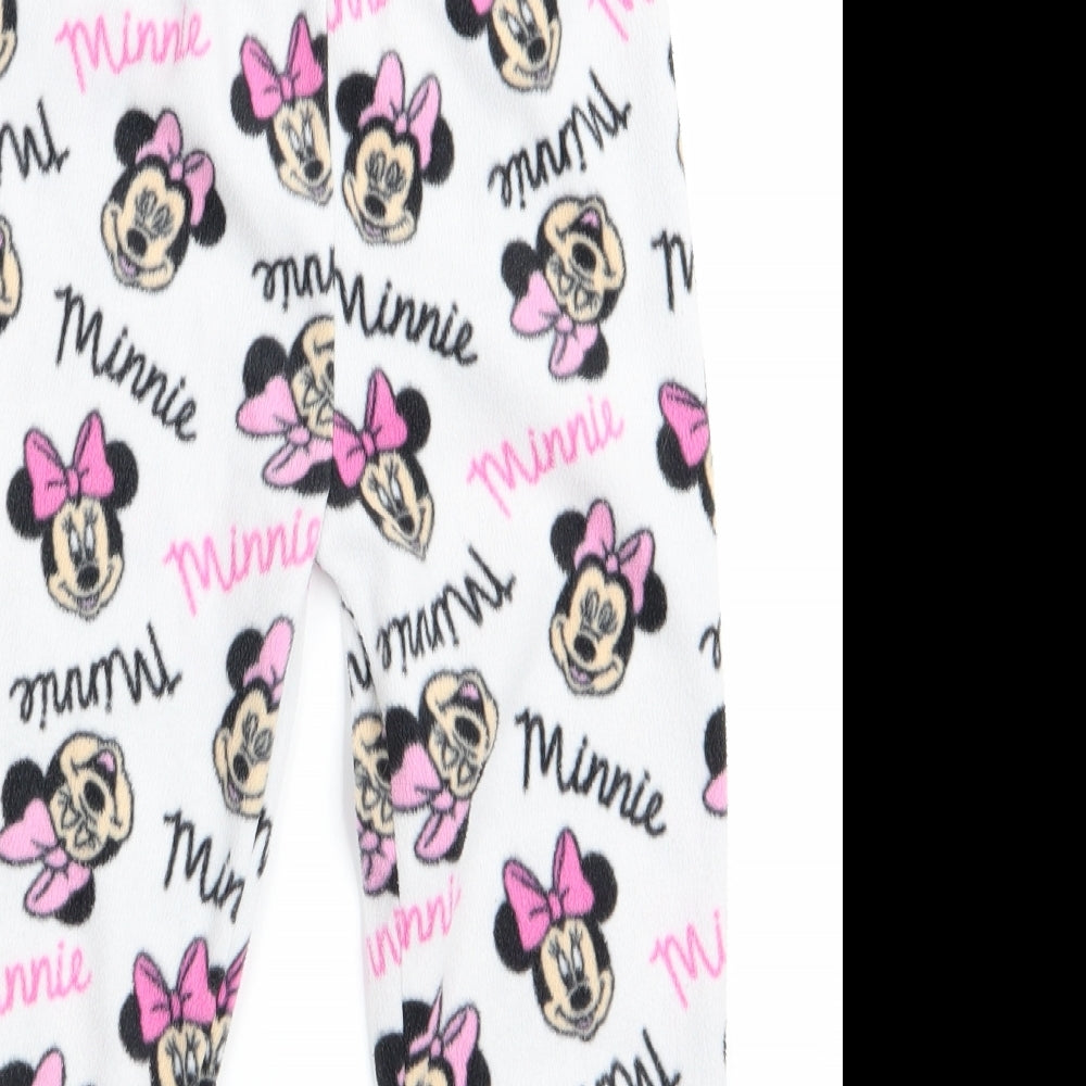 Primark Girls Pink Animal Print   Pyjama Pants Size 7-8 Years  - Minnie Mouse Elastic Waist