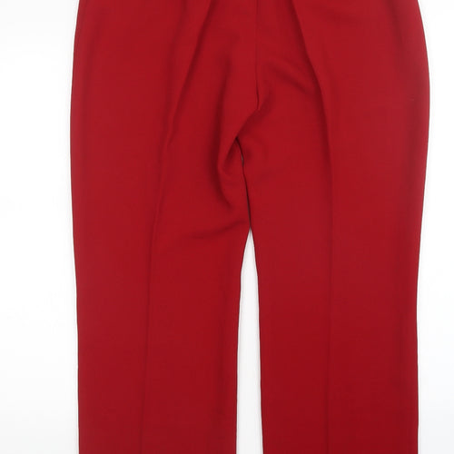 Gina Womens Red   Trousers  Size 16 L28 in