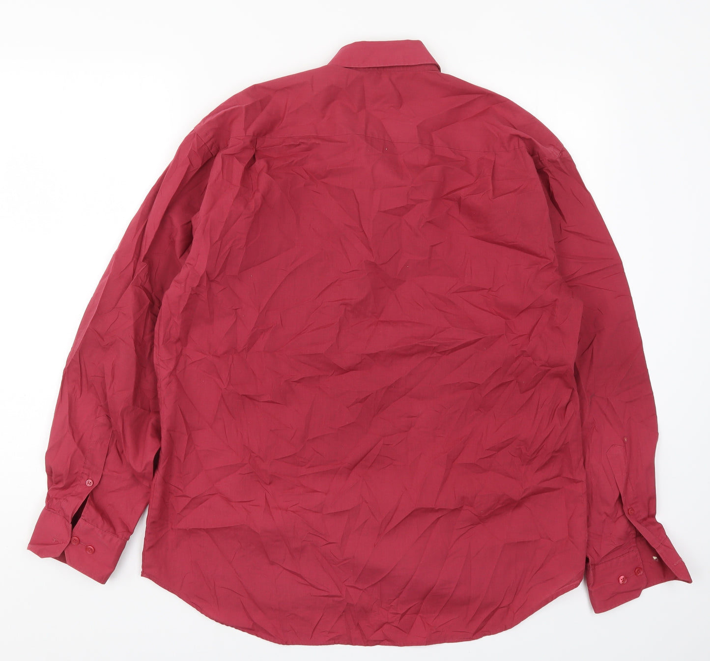 Berkertex Mens Red    Dress Shirt Size 15.5