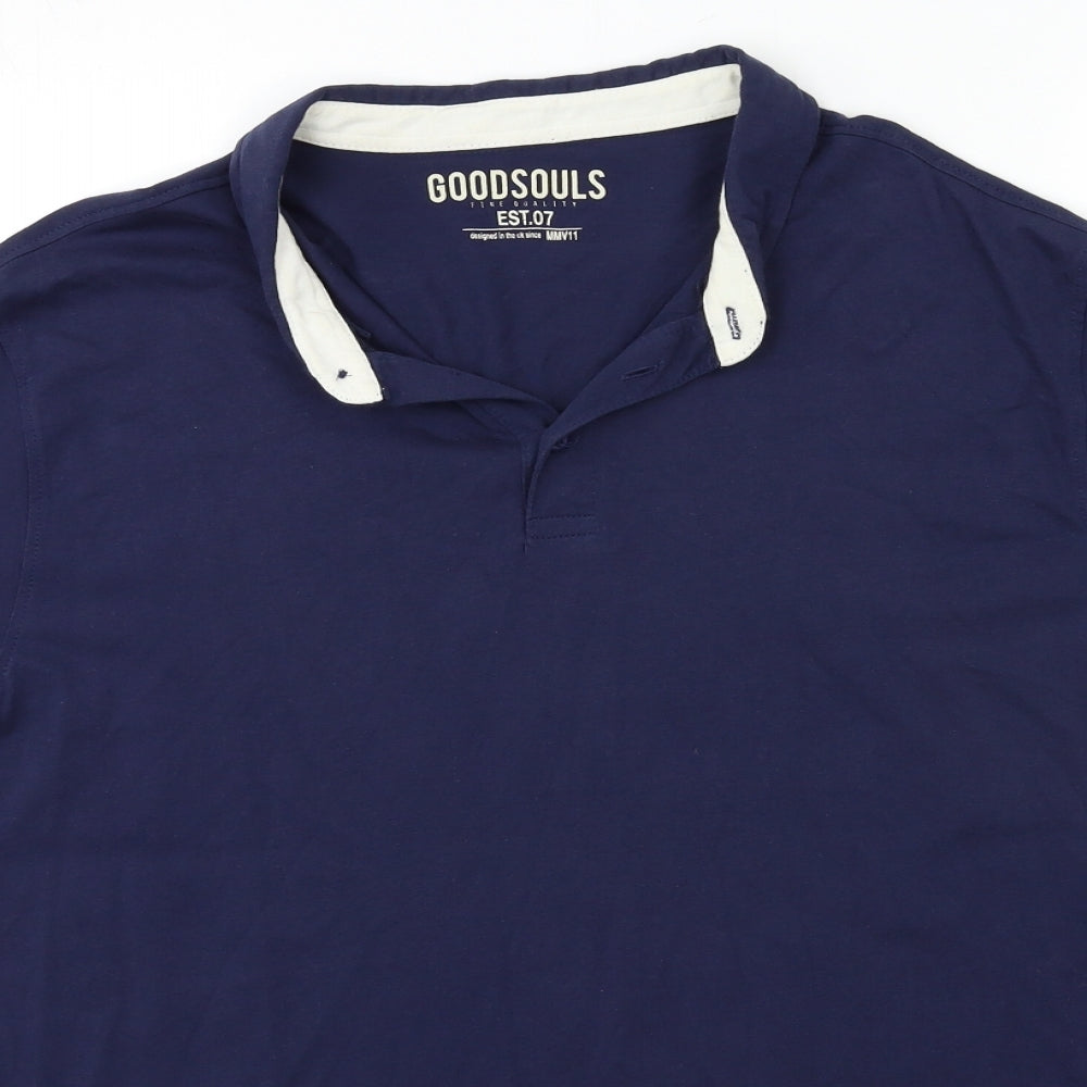Goodsouls Mens Blue    Polo Size XL