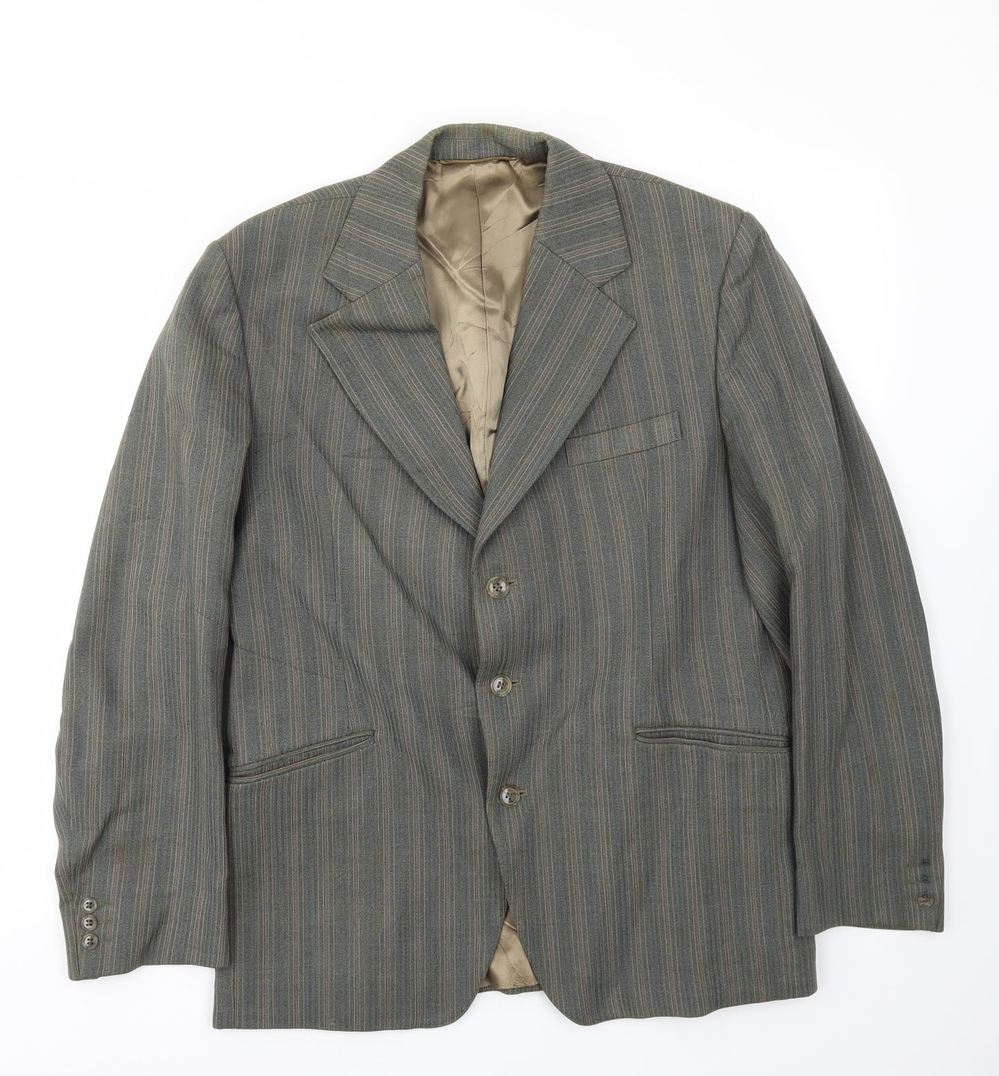 Supreme Mens Brown Striped  Jacket Blazer Size 42