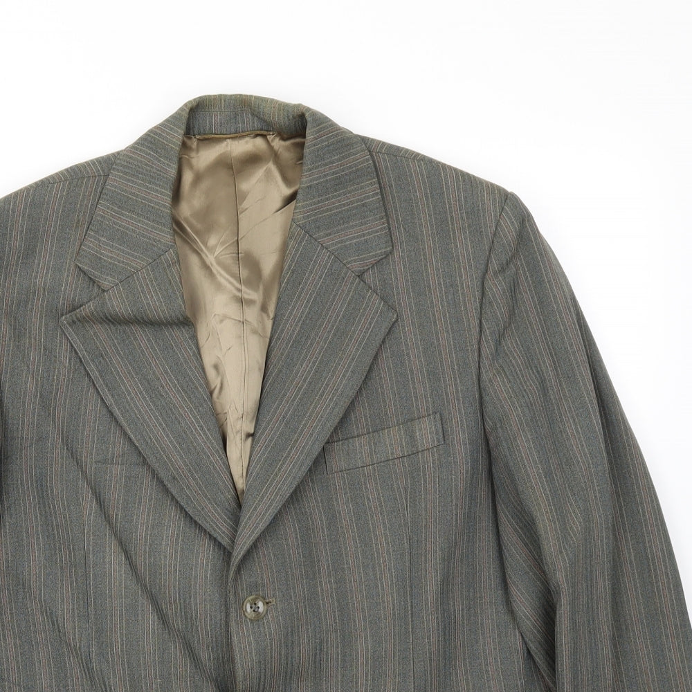 Supreme Mens Brown Striped  Jacket Blazer Size 42