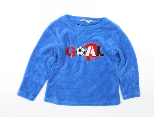 Chill out Boys Blue    Pyjama Top Size 8-9 Years  - Football