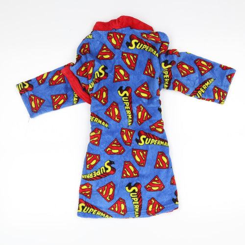 the cookie company Boys Blue    Robe Size 4-5 Years  - superman