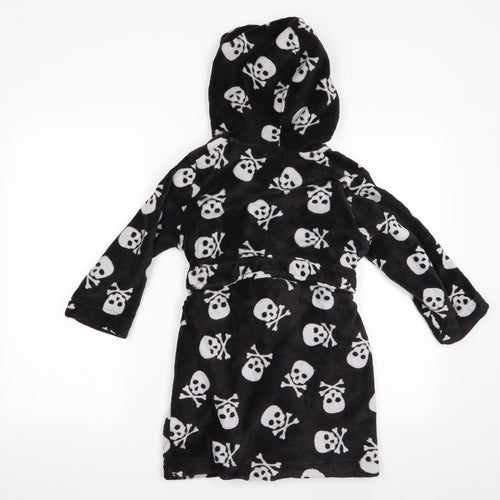 Bluezo Boys Black    Gown Size 5-6 Years  - Skull & Crossbone Print
