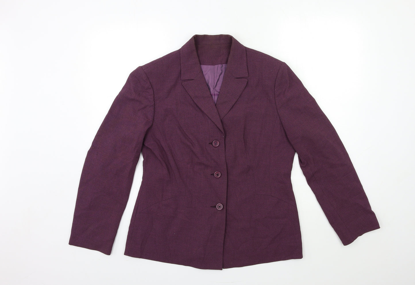 Anne Brooks Womens Purple   Jacket Suit Jacket Size 12