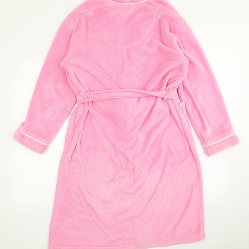 Love To Dream Womens Pink Solid  Top Robe Size 8