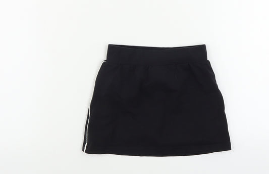 TU Girls Black   A-Line Skirt Size 5 Years