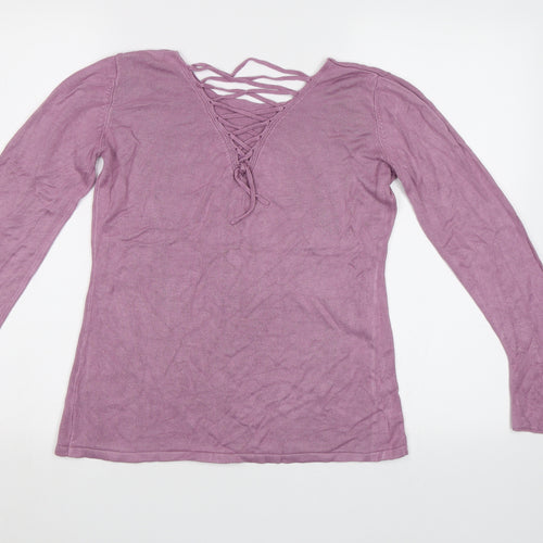 LASCANA Womens Purple   Pullover Jumper Size 10