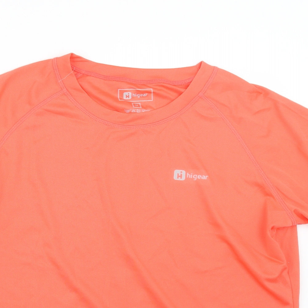 Hi Gear Womens Orange   Basic T-Shirt Size 16