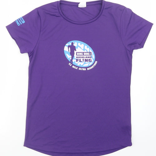 Awdis Mens Purple   Basic T-Shirt Size S