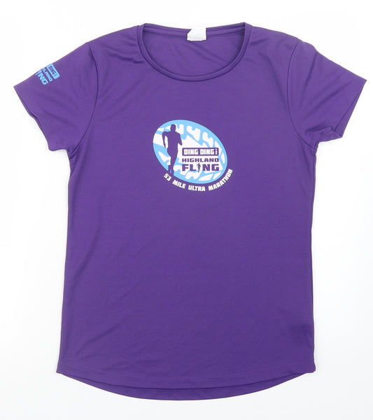 Awdis Mens Purple   Basic T-Shirt Size S