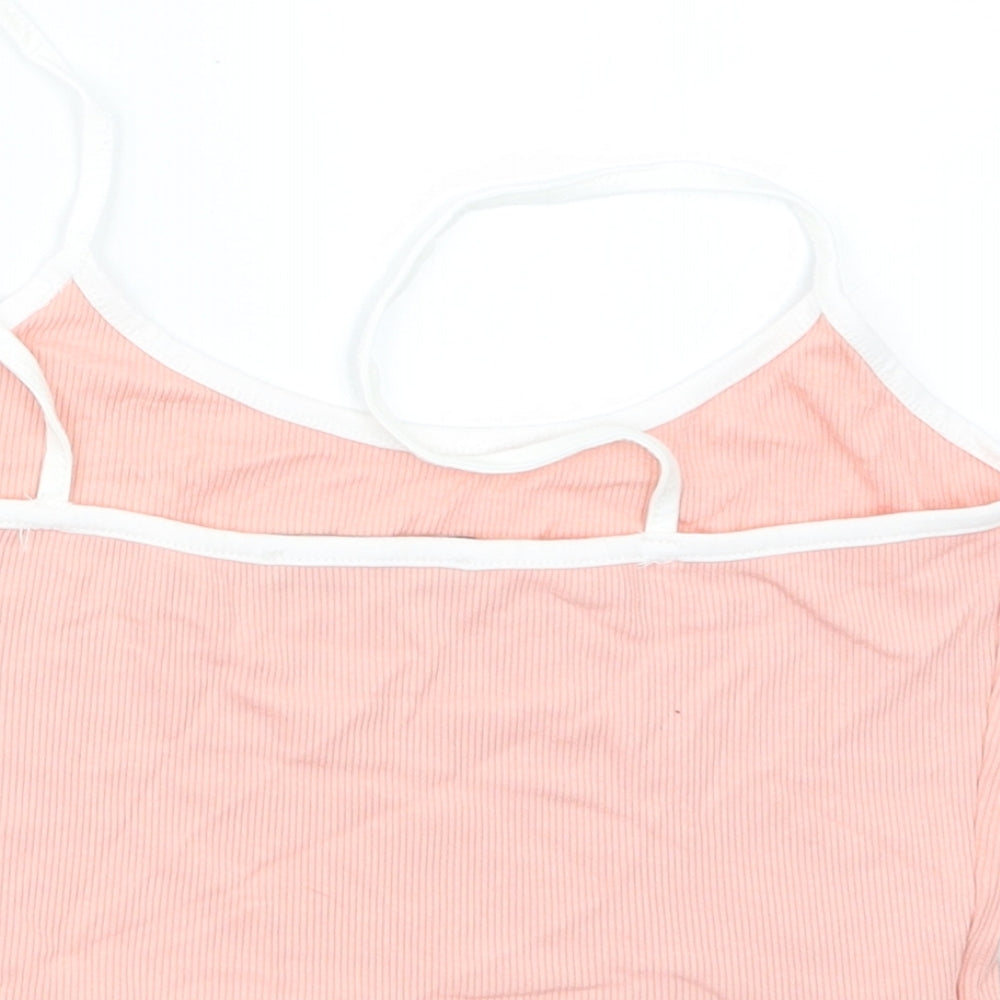Zaful Womens Pink   Cropped T-Shirt Size 10