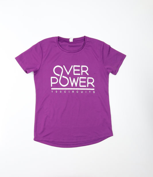 Awdis Womens Purple   Basic T-Shirt Size M