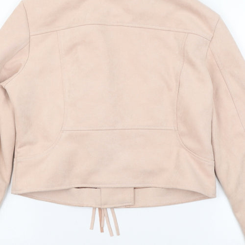 Preworn Girls Pink   Jacket Coat Size XL  - fringe detail