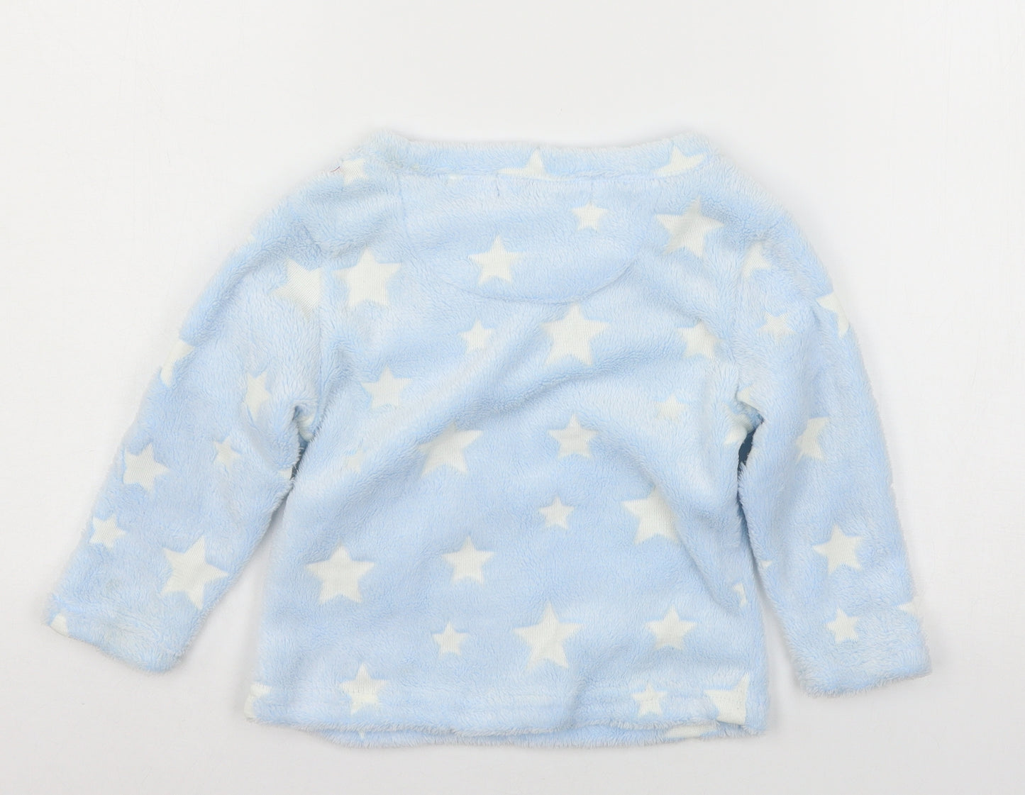 Glow in the Dark Boys Blue Geometric Microfibre  Pyjama Top Size 2-3 Years  - Stars