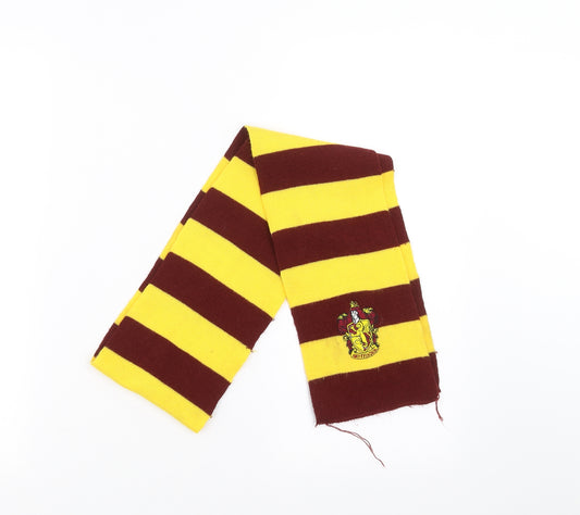 Preworn Unisex Yellow Striped  Scarf  One Size  - Harry Potter Gryffindor