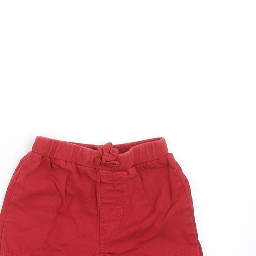 MINIMODE Boys Red    Trousers Size 3-6 Months  - Shorts