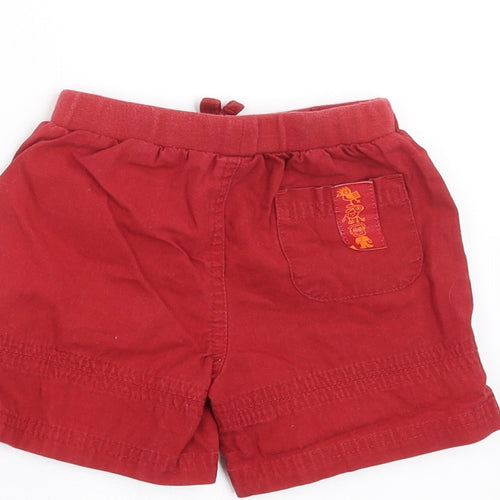 MINIMODE Boys Red    Trousers Size 3-6 Months  - Shorts