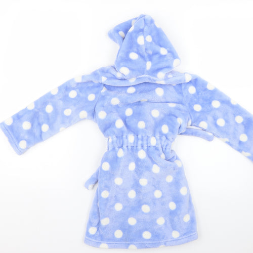 Marks and Spencer Boys Blue Polka Dot   Robe Size 3-4 Years