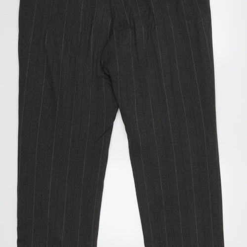 Kasper Womens Grey Striped  Dress Pants Trousers Size 18 L30 in