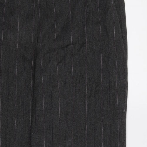 Kasper Womens Grey Striped  Dress Pants Trousers Size 18 L30 in