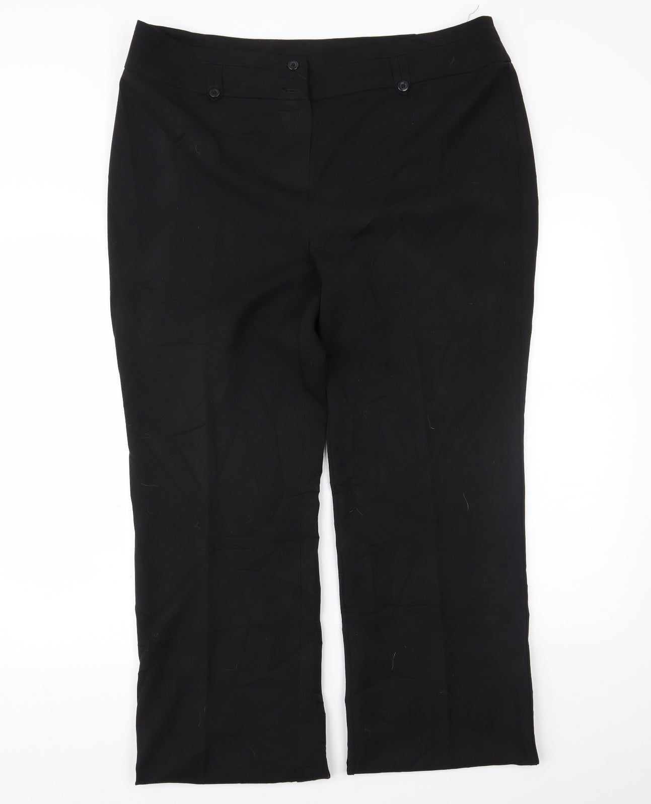 Arcadia Womens Black   Trousers  Size 18 L31.5 in