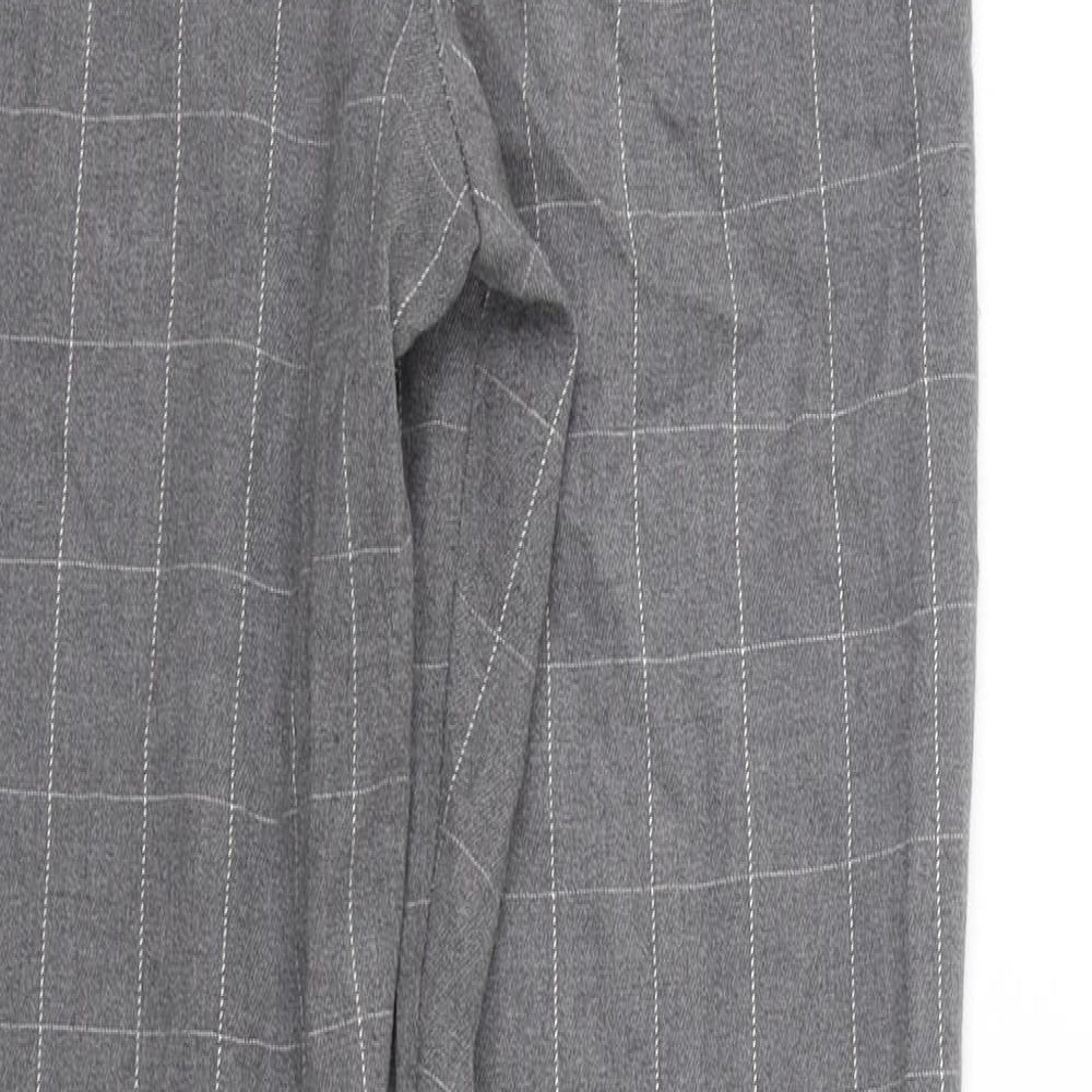 Brandy Melville Womens Grey Check  Trousers  One Size L26 in