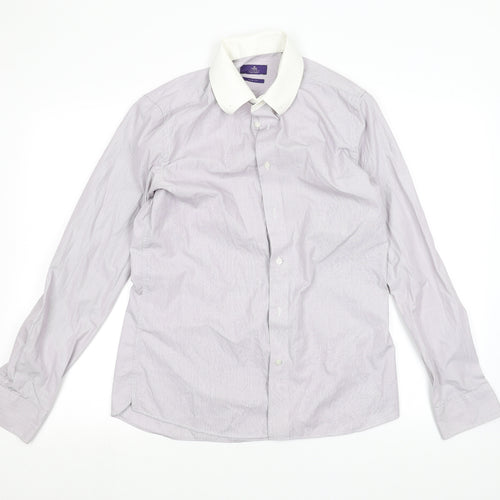 NEXT Mens Purple    Dress Shirt Size 15.5