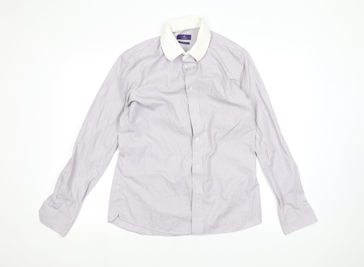 NEXT Mens Purple    Dress Shirt Size 15.5