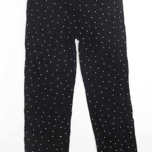 Primark Girls Black Polka Dot   Pyjama Pants Size 9-10 Years